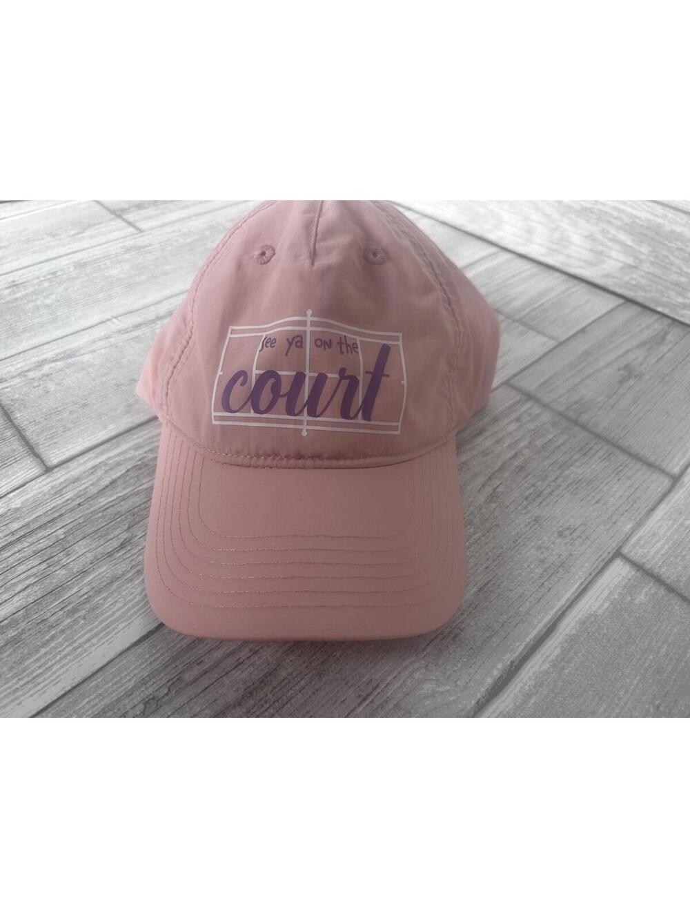Prince Girls Graphic Cap “See Ya on the Court” Peach Tennis Hat One Size
